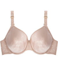 Profile Perfect Contour Bra in LATTE. Flat lay front view