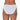 Model wears Body Cotton Bikini in WHITE. On body back view