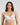 Model wears Body Cocoon Underwire Bra in WHITE. On body front view