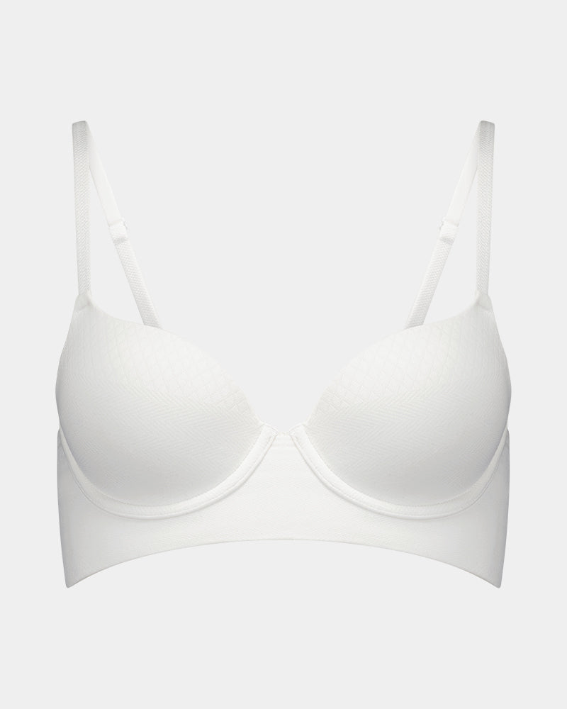 Bendon Play Contour Long Line Bra in White | Bendon Lingerie – Bendon ...