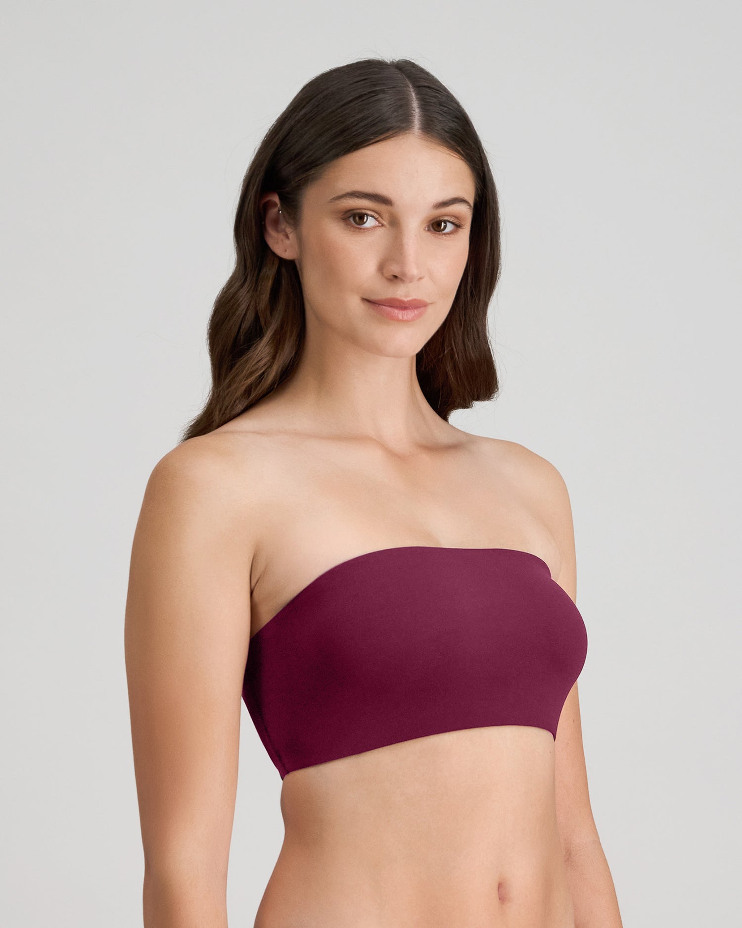 Model wears Extra-Ordinary Bandeau in FIG. On body side view