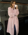 Cardrona Robe in PALE MAUVE. Feature shot