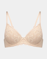 Embrace Contour Bra in LATTE. Flat lay front view