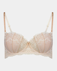 Sofia Contour Bra in CAMEO. Flat lay front view