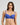 Model wears Sofia Underwire Bra in DAZZLING BLUE. On body front view