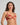 Model wears Niara Underwire Bra in JESTER RED. On body side view