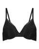 Tara Contour Bra in BLACK. Flat lay front view