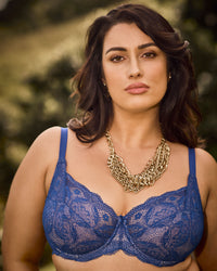 Juniper Underwire Bra in SURF THE WEB. Feature shot