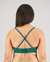 Comfit Collection Wire Free Bra in RAIN FOREST. Flat lay back view