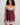 Model wears Sweet Indulgence Chemise in FIG/PALE LILAC. On body front view