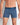 Model wears Bamboo Mens Trunk in BLUE WING TEAL. On body front view