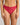 Model wears Light Lace Thong in JAZZY. On body front view