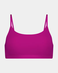 Extra-Ordinary Crop Top in FANTASY FUCHSIA. Flat lay front view