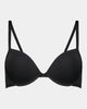 Body Basics Contour Bra in BLACK. Flat lay front view