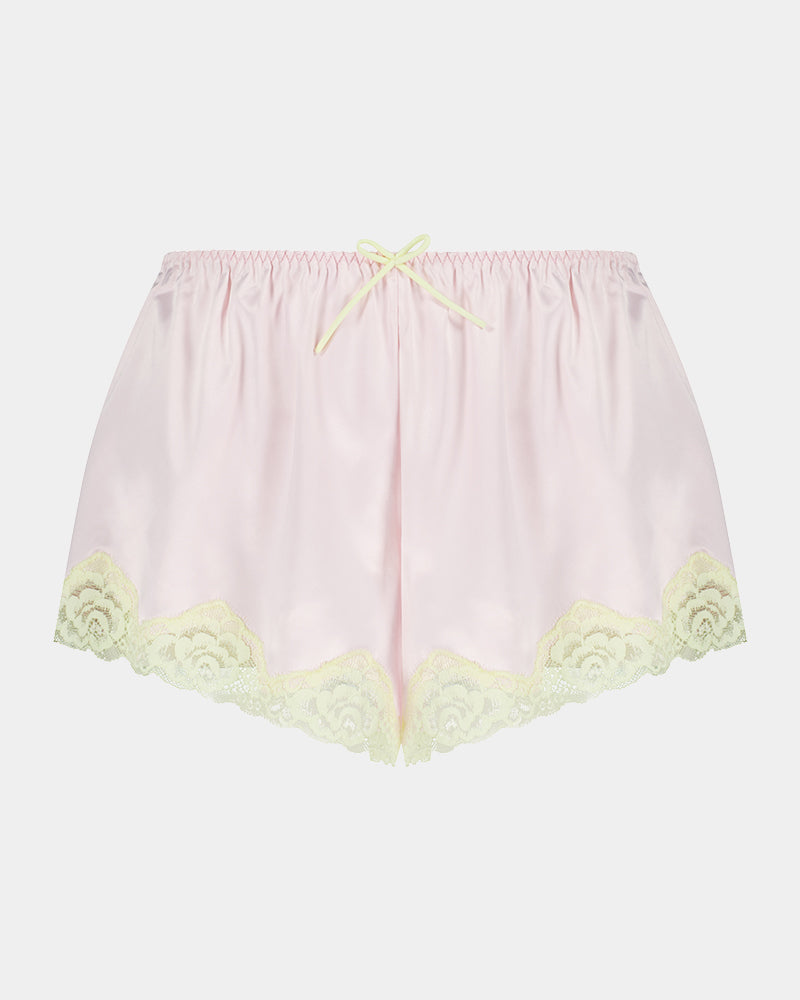 Dreamer Short in PALE LILAC. Flat lay front view