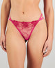 Model wears Heritage Bloom Thong in FANTASY FUCHSIA. On body front view