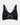 Bendon Sports Underwire Bra in BLACK. Flat lay front view