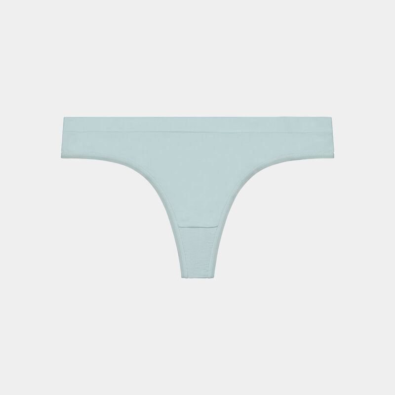 Seamless Thong in ETHER. Flat lay front view