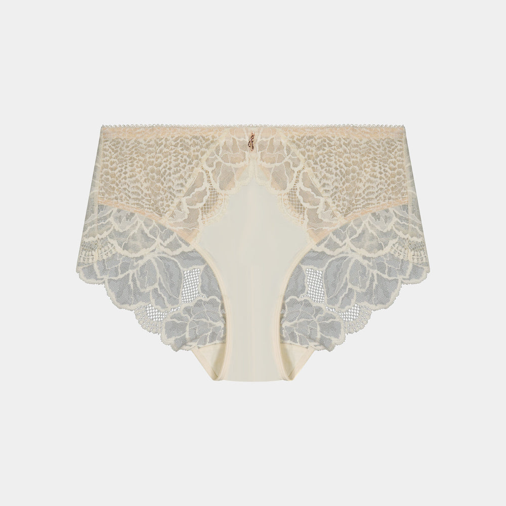 Midnight Express Full Brief in EGRET. Flat lay front view