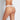 Model wears Sofia Thong in BRIGHT WHITE. On body back view