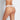 Model wears Sofia Thong in BRIGHT WHITE. On body back view