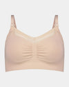 Bendon Nurture Maternity Bra in LATTE. Flat lay front view