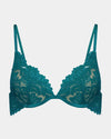 Celeste Contour Bra in EVERGLADE. Flat lay front view