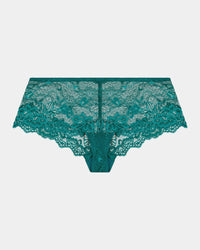 My Fit Lace Brazilian in EVERGLADE. Flat lay front view