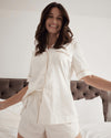 Holly Short PJ in IVORY. Feature shot