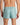Model wears Classic Woven Boxer in AQUIFER. On body back view