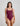 Model wears Extra-Ordinary Bodysuit in FIG. On body front view