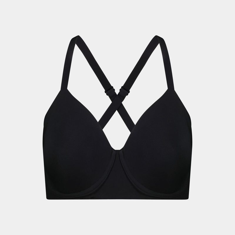 Comfit Collection Contour Bra in BLACK. Feature shot