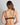 Model wears Delightfully So Underwire Bra in BLACK. On body back view