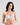 Model wears Alice Contour Bra in WHITE. On body front view