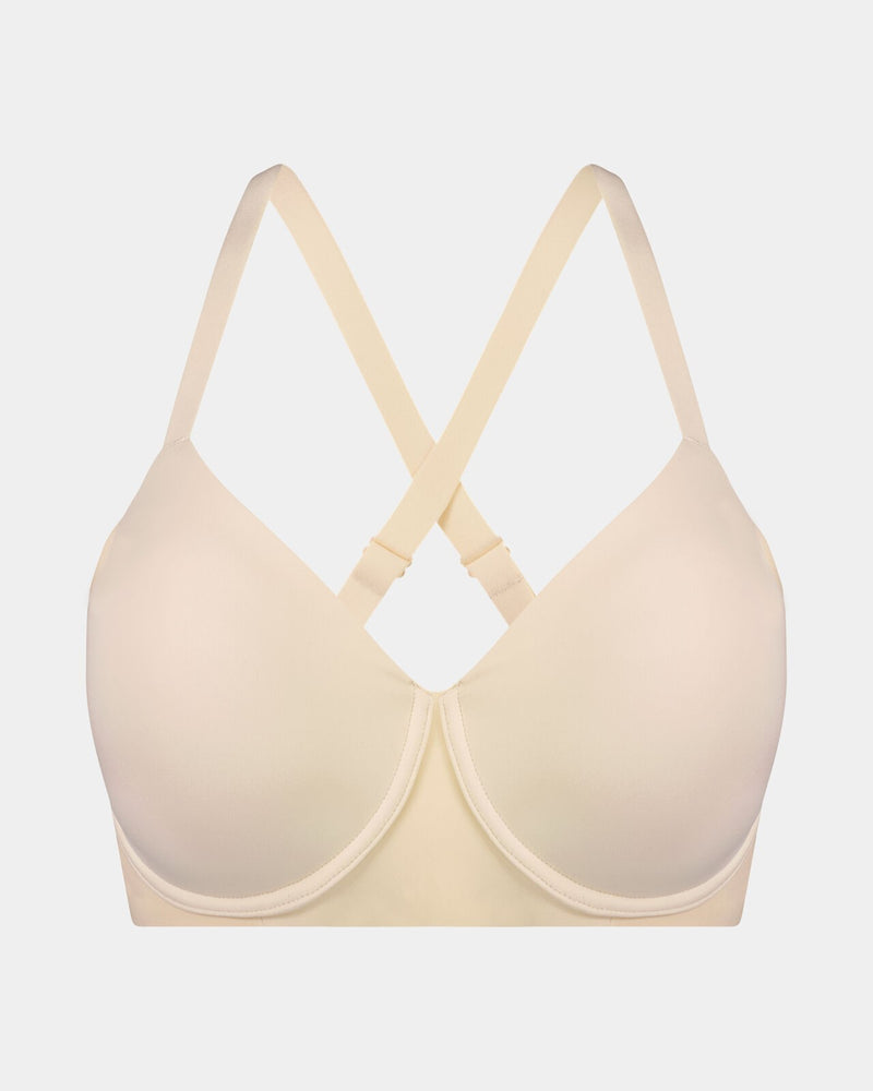 Comfit Collection Contour Bra in NOVELLE PEACH. Flat lay back view