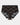 Lace Sculpt Full Brief in BLACK. Flat lay front view