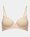 Bendon Body Lace Contour Bra in LATTE. Flat lay front view