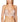 Model wears Deep Plunge Bra Strap + Back Less Bra in Nude. On body front view
