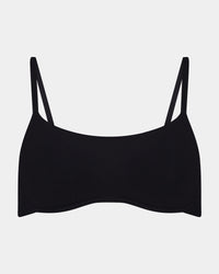 Extra-Ordinary Contour Bra in BLACK. Flat lay front view