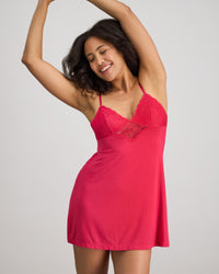 Cassie Chemise in JAZZY. Flat lay back view