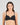 Model wears Bendon Body Lace Contour Bra in BLACK. On body front view
