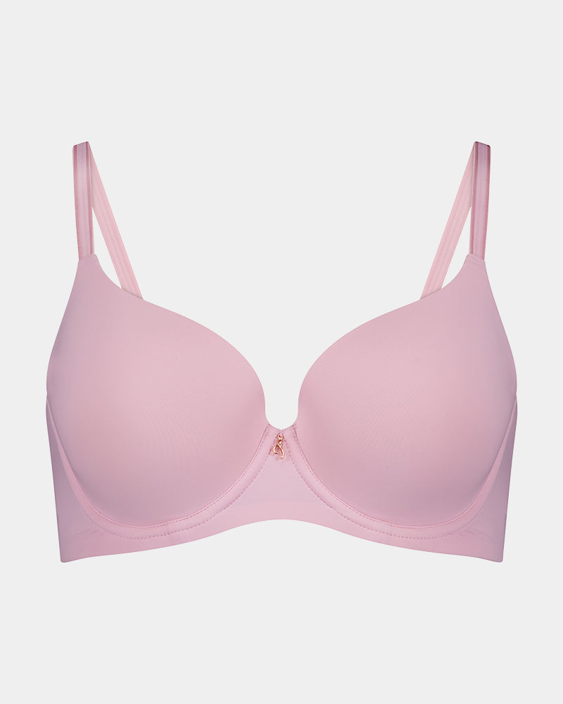 Sculpt Contour Bra in FAIRY TALE. Flat lay front view
