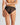 Model wears Sofia Bikini in BLACK. On body back view