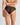 Model wears Sofia Bikini in BLACK. On body back view
