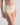 Model wears Freestyle Full Brief in CHAMPAGNE. On body side view