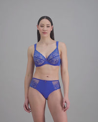 model-poses-in-dazzling-blue-lingerie-set