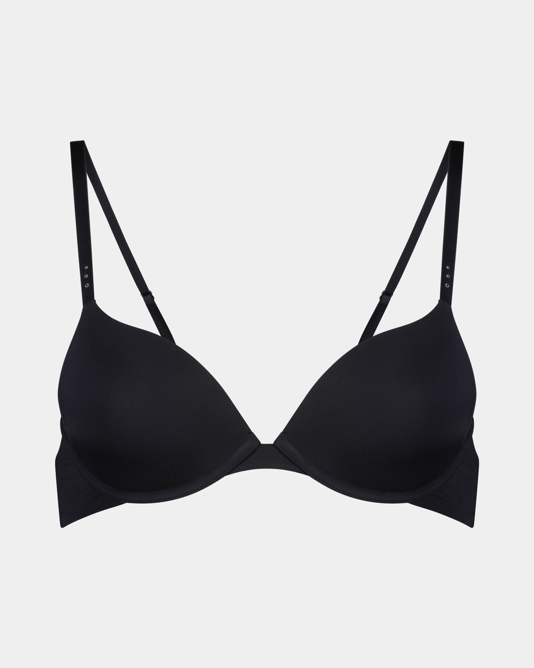 Black Pleasure State My Fit FMO Smooth Plunge Push-Up Bra