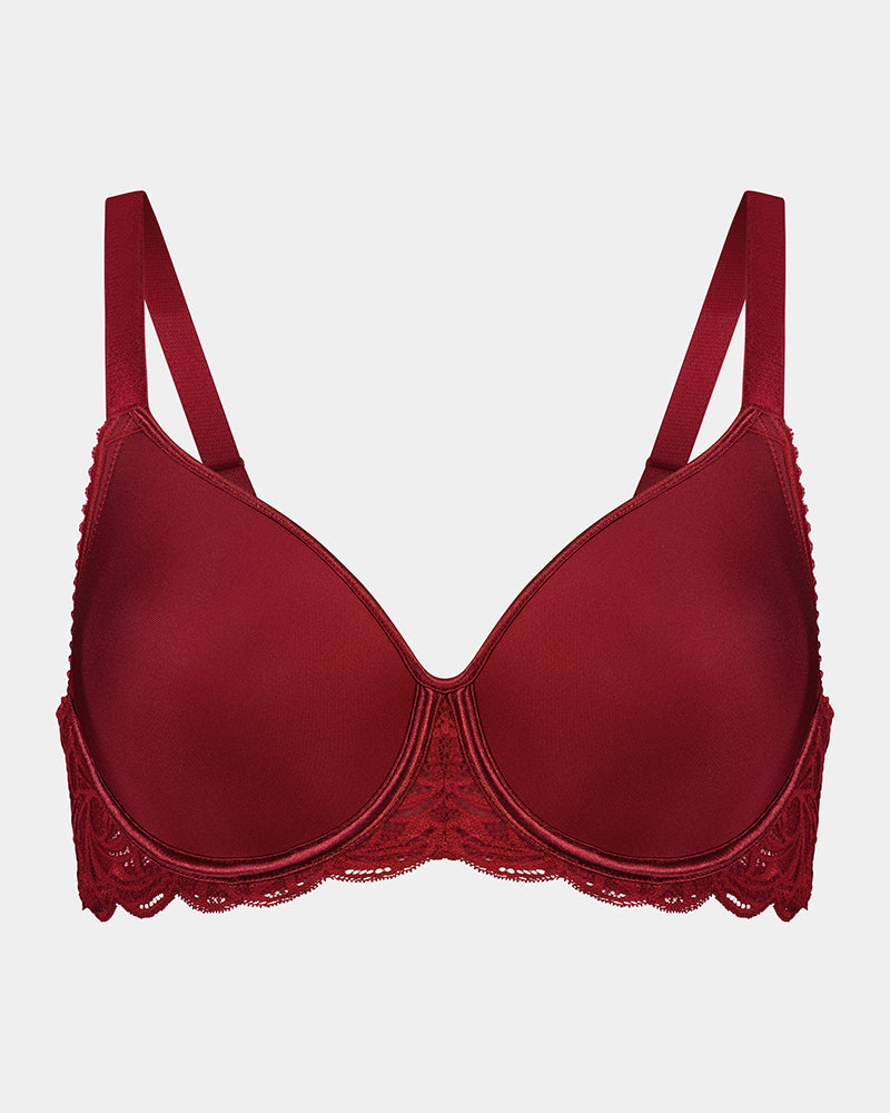 Fayreform Lace Perfect Contour Bra in Biking Red