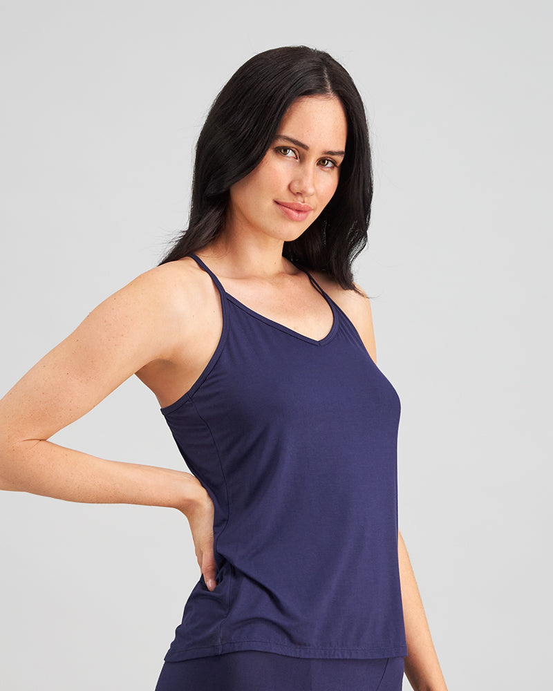 Me By Bendon Belle Bamboo Camisole in Evening Blue
